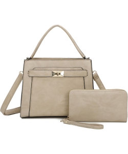 Fashion Top Handle 2-in-1 Satchel LF303T2 STONE